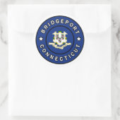 Bridgeport Connecticut Ronde Sticker (Tas)