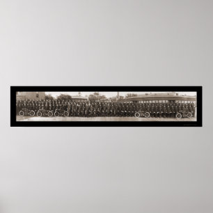 Bridgeport, CT politie foto 1914 Poster