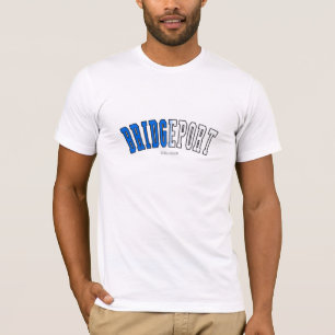 Bridgeport in de kleuren van de de staatsvlag van  t-shirt