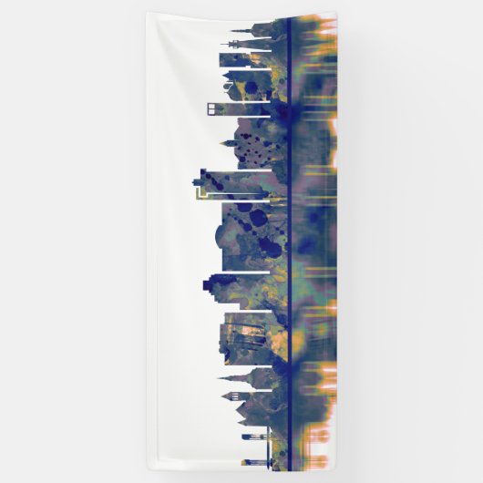 Bridgeport Skyline Spandoek (Verticaal)