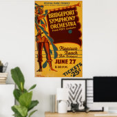 Bridgeport Symphony Orchestra  Music Poster (Thuiskantoor)