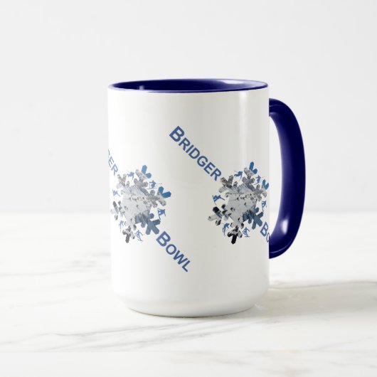 Bridger Bowl Skigebied Combo Mok 15oz (Voorkant rechts)