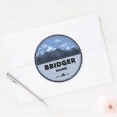Bridger Range Montana Camping Ronde Sticker (Envelop)