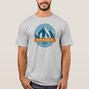 Bridger Range Montana Sterren Maan T-shirt