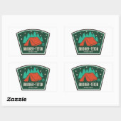 Bridger-Teton National Forest Camping Rechthoekige Sticker (Vel)