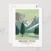 Bridger Teton National Forest Upper Green Briefkaart (Voorkant / Achterkant)