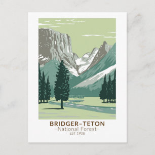 Bridger Teton National Forest Upper Green Briefkaart