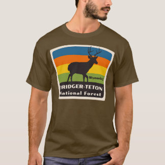 Bridger Teton National Forest Wyoming Roaming Hert T-shirt