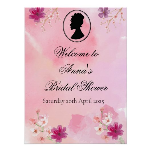 Bridgerton Bridal Shower Poster (Devant)