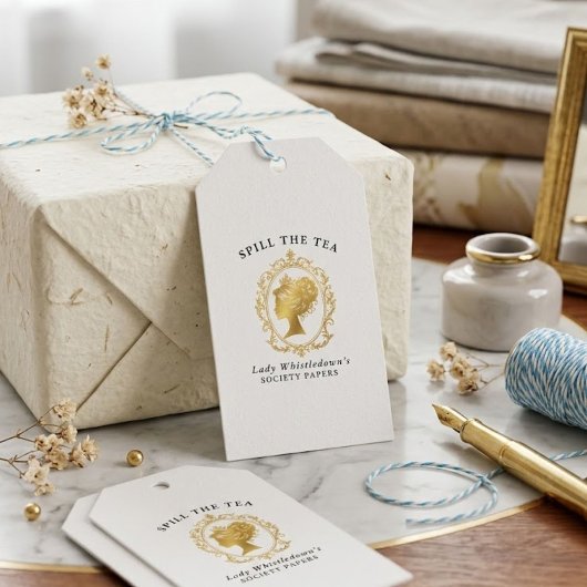 Bridgerton Bruiloftsfeest Cadeaulabel