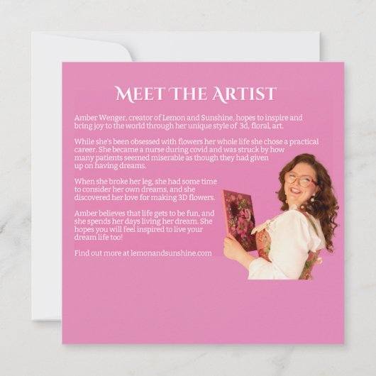 "Bridgerton" Square Dank u kaart (Achterkant)