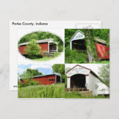 Bridges of Parke County, Indiana Briefkaart (Voorkant / Achterkant)