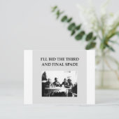 bridgespeler briefkaart (Staand voorkant)