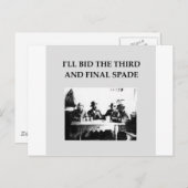 bridgespeler briefkaart (Voorkant / Achterkant)