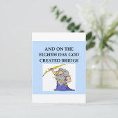 bridgespeler briefkaart (Staand voorkant)