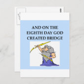 bridgespeler briefkaart (Voorkant / Achterkant)