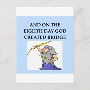 bridgespeler briefkaart