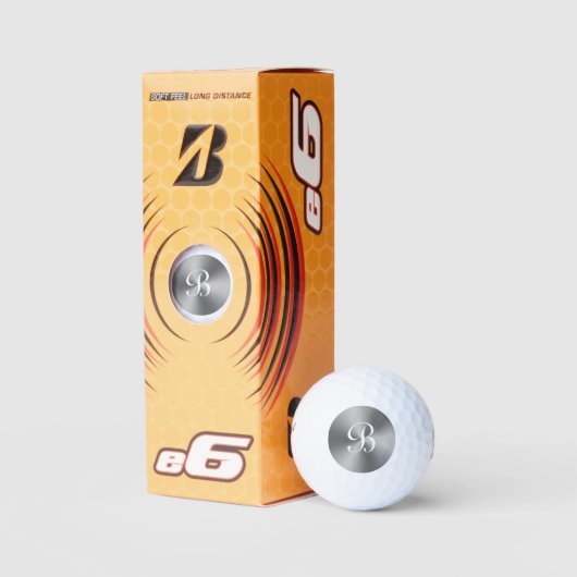 Bridgestone e6 golfballen met metallisch monogram (Verpakking)