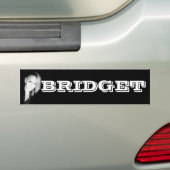 BRIDGET EVANS BUMPER STICKER (En voiture)