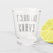 BRIDGET EVANS SHOT GLAS (Achterkant)
