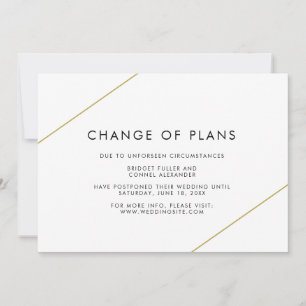 Bridget geometrische moderne bruiloft aankondiging