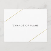 Bridget geometrische moderne bruiloft aankondigingskaart (Voorkant)