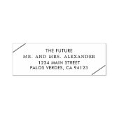 Bridget geometrische moderne bruiloft  zelfinktende stempel (Design)