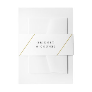 Bridget Geometrische Moderne Trouw Uitnodigingen Wikkel