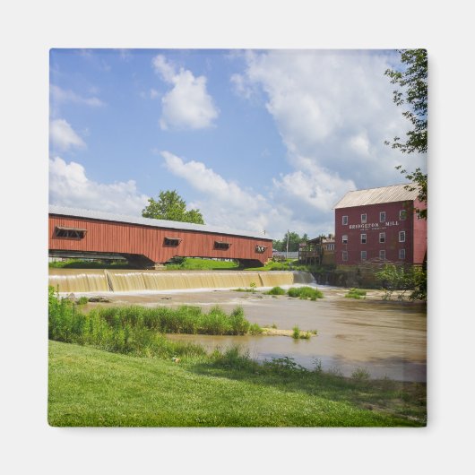 Bridgeton Bridge en Mill Magneet (Voorkant)