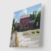 Bridgeton Mill wandklok Vierkante Klok (Hoek)