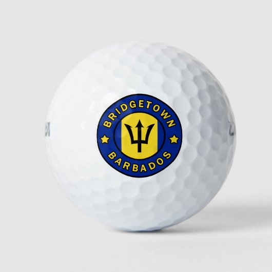 Bridgetown Barbados Golfballen (Voorkant)