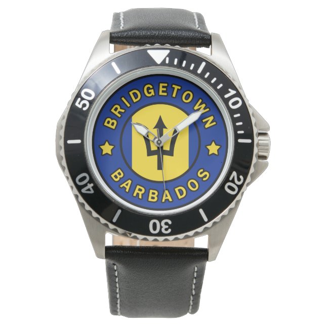 Bridgetown Barbados Horloge (Voorkant)