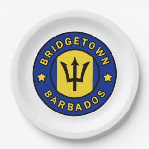 Bridgetown Barbados Papieren Bordje