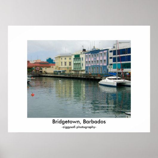 Bridgetown, Barbados poster print (Voorkant)
