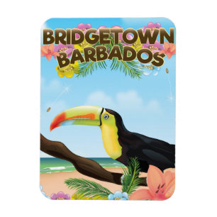 Bridgetown Barbados Toucan-reisposter Magneet