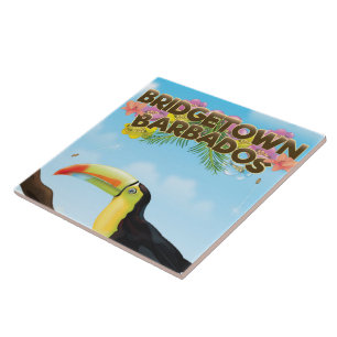 Bridgetown Barbados Toucan-reisposter Tegeltje
