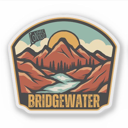 Bridgewater, Connecticut Sticker (Voorkant)