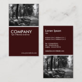 Bridle Path: donkerbruin Visitekaartje (Voorkant / Achterkant)