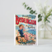 Bridlington England Vintage Travel briefkaart (Staand voorkant)