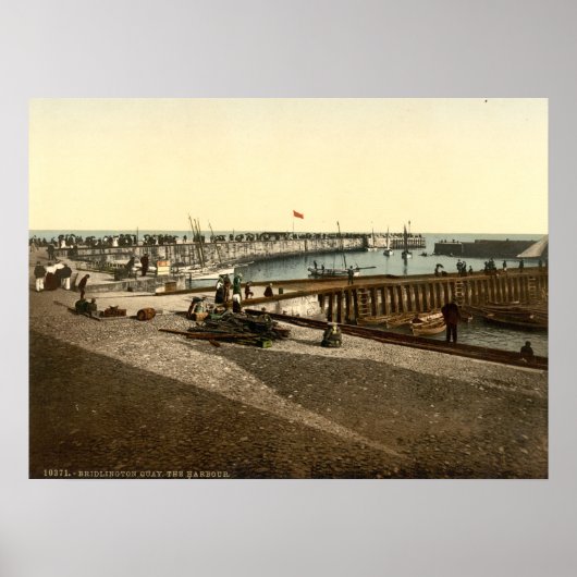 Bridlington Harbour II, Yorkshire, Engeland Poster (Voorkant)