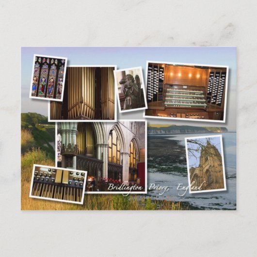 Bridlington Priory montage briefkaart (Voorkant)