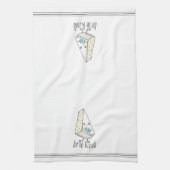 Brie Kind Cute Funny Cheese Pun Theedoek (Verticaal)