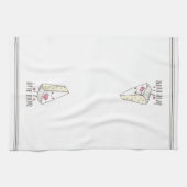 Brie Mine Cute Funny Valentijnsdag Cheese Pun Theedoek (Horizontaal)