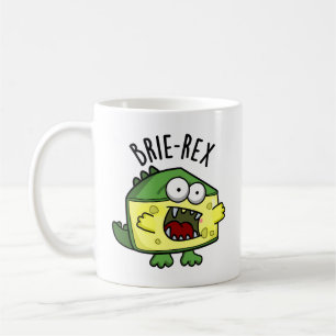 Brie-rex Funny Cheese TRex Pun Koffiemok