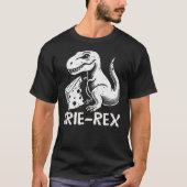 Brie-rex funny dinosaur with brie cheese tyrannosa t-shirt (Voorkant)