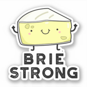 Brie Sterke Funny Positive Cheese Pun Sticker