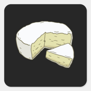 Brie Vierkante Sticker