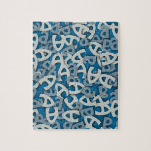 Brief A Blauw Legpuzzel