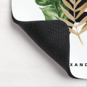 Brief A Monogram | Tropisch monogram goudolie Muismat (Hoek)