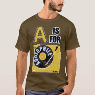 Brief A voor audiofiel T-shirt